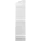 Ekena Millwork Americraft 4-Board (3 Batten) Wood Joined Board-n-Batten Shutters w/Ellipt Top, ARW401BE414X41WHH, PR ARW401BE414X41WHH - alternate 7